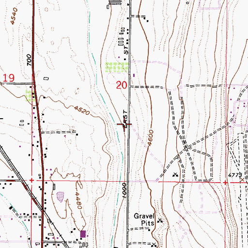 Topographic Map of The Church of Jesus Christ of Latter Day Saints, UT