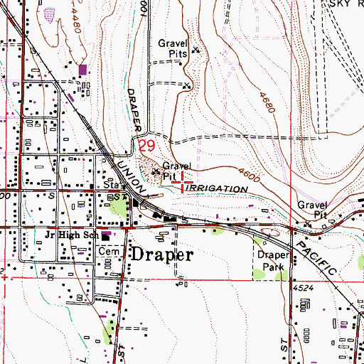Topographic Map of The Church of Jesus Christ of Latter Day Saints, UT