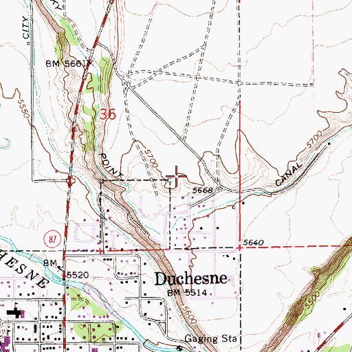 Topographic Map of The Church of Jesus Christ of Latter Day Saints, UT