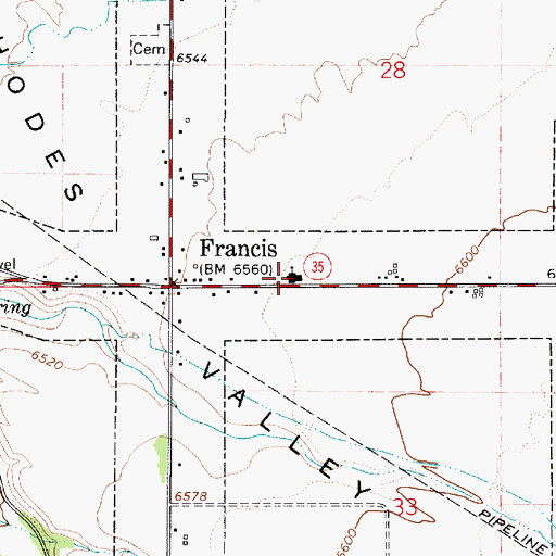 Topographic Map of The Church of Jesus Christ of Latter Day Saints, UT