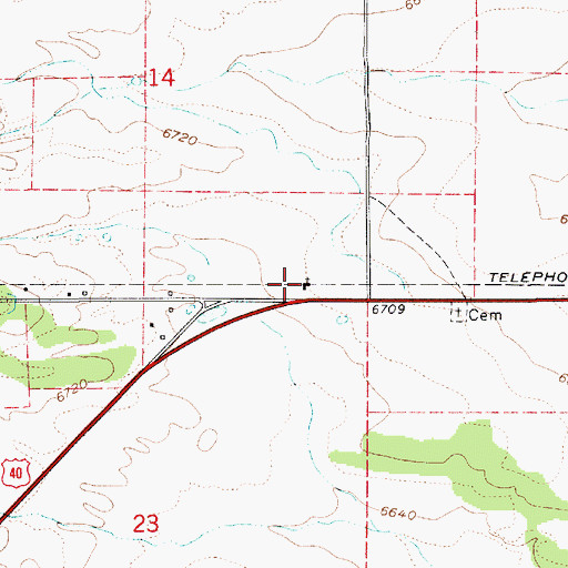 Topographic Map of The Church of Jesus Christ of Latter Day Saints, UT