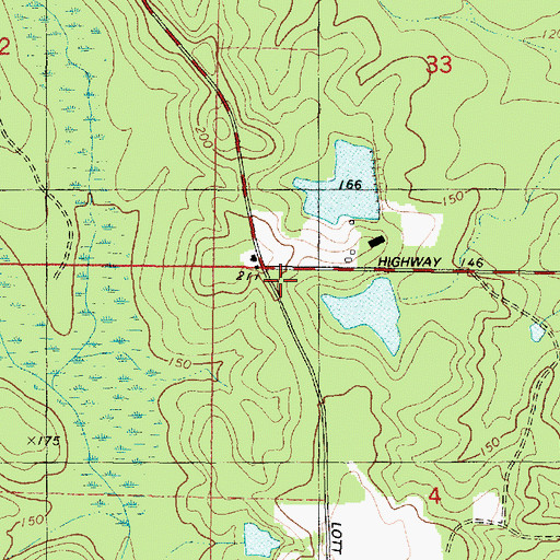 Topographic Map of Rieking (historical), AL