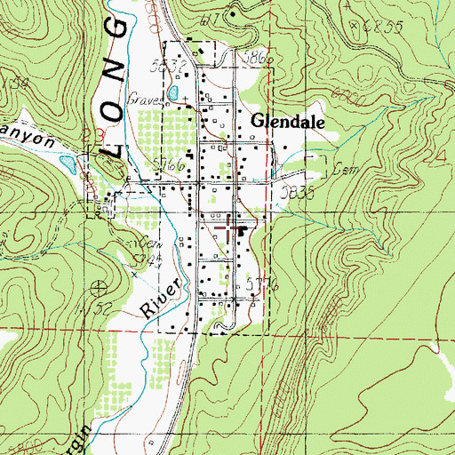 Topographic Map of The Church of Jesus Christ of Latter Day Saints, UT