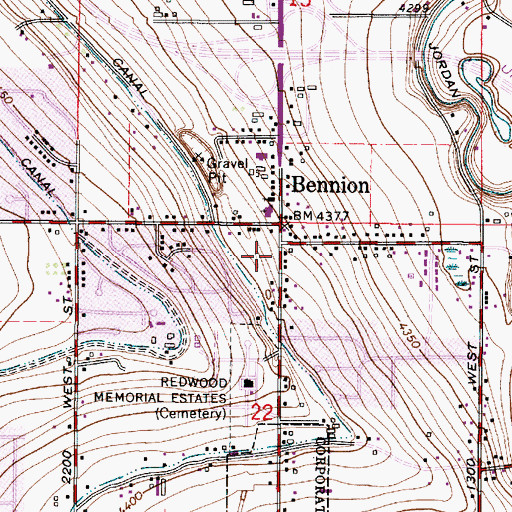 Topographic Map of The Church of Jesus Christ of Latter Day Saints, UT