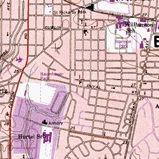 Topographic Map of Revelation Baptist Church, AL