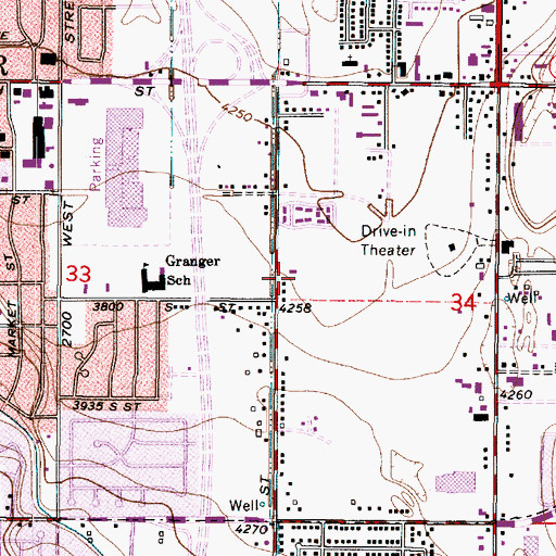 Topographic Map of The Church of Jesus Christ of Latter Day Saints, UT