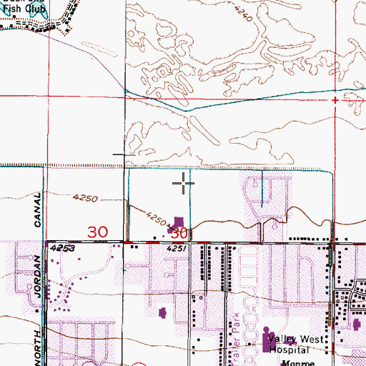 Topographic Map of The Church of Jesus Christ of Latter Day Saints, UT