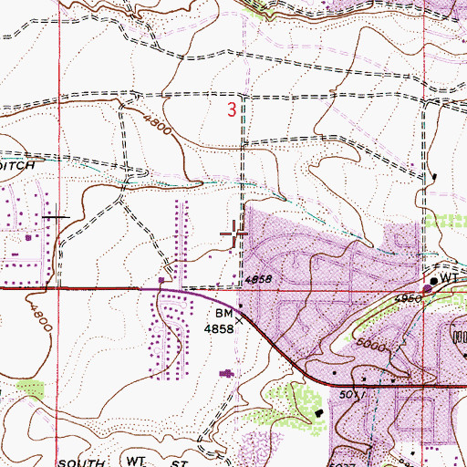 Topographic Map of The Church of Jesus Christ of Latter Day Saints, UT