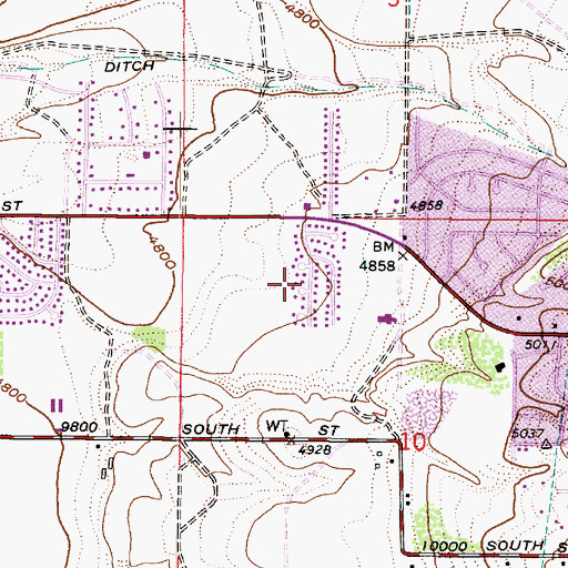 Topographic Map of The Church of Jesus Christ of Latter Day Saints, UT