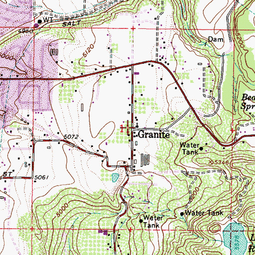 Topographic Map of The Church of Jesus Christ of Latter Day Saints, UT