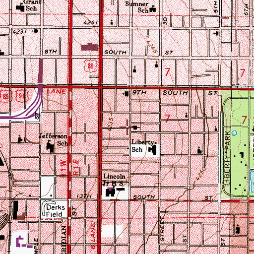 Topographic Map of The Church of Jesus Christ of Latter Day Saints, UT