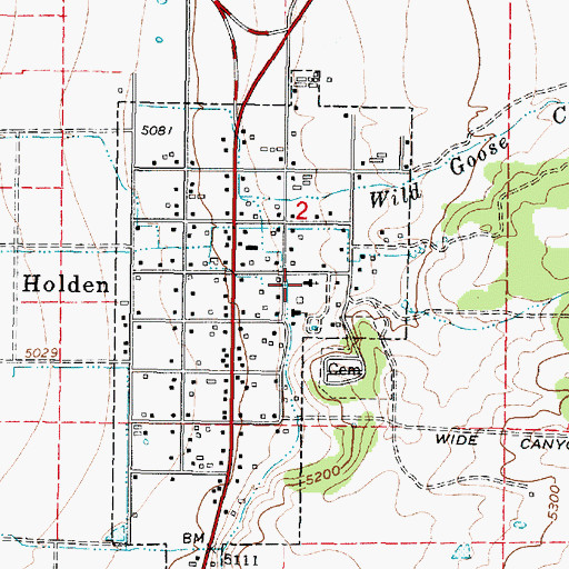 Topographic Map of The Church of Jesus Christ of Latter Day Saints, UT