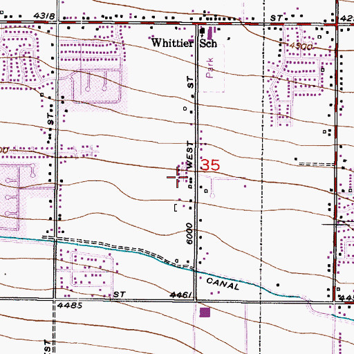 Topographic Map of The Church of Jesus Christ of Latter Day Saints, UT