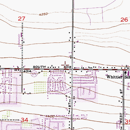 Topographic Map of The Church of Jesus Christ of Latter Day Saints, UT