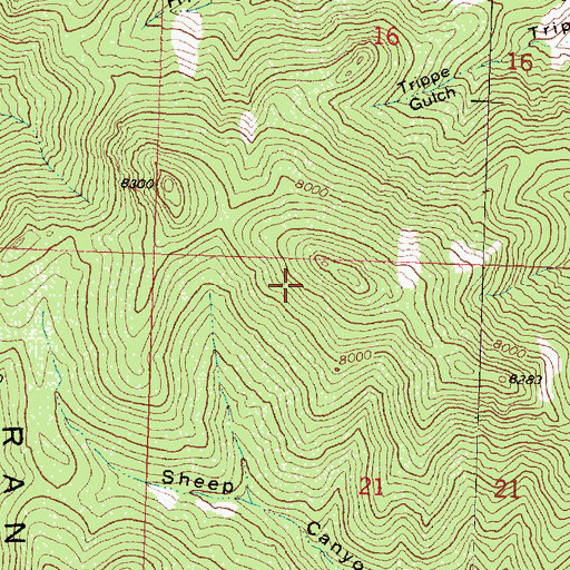 Topographic Map of The Church of Jesus Christ of Latter Day Saints, UT