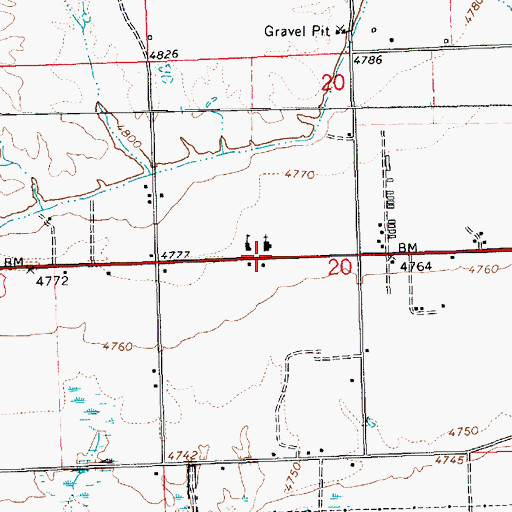 Topographic Map of The Church of Jesus Christ of Latter Day Saints, UT