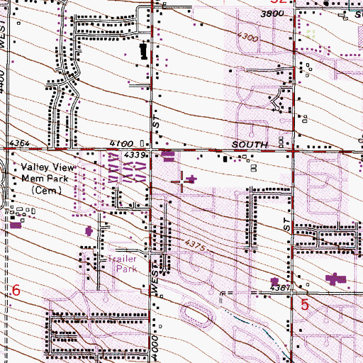 Topographic Map of The Church of Jesus Christ of Latter Day Saints, UT