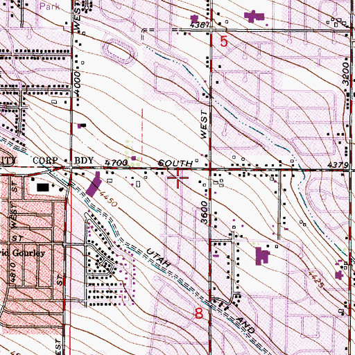 Topographic Map of The Church of Jesus Christ of Latter Day Saints, UT
