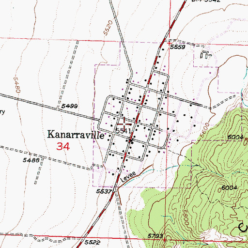 Topographic Map of The Church of Jesus Christ of Latter Day Saints, UT