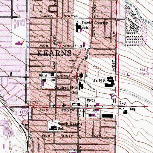 Topographic Map of The Church of Jesus Christ of Latter Day Saints, UT