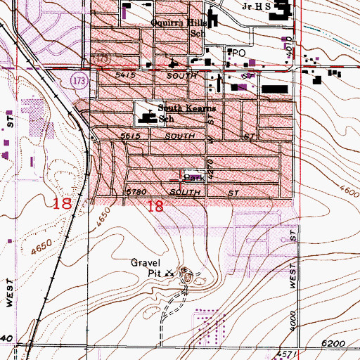 Topographic Map of The Church of Jesus Christ of Latter Day Saints, UT