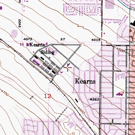 Topographic Map of The Church of Jesus Christ of Latter Day Saints, UT