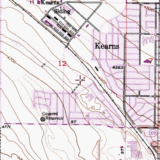 Topographic Map of The Church of Jesus Christ of Latter Day Saints, UT