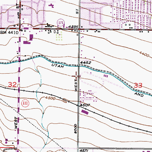 Topographic Map of The Church of Jesus Christ of Latter Day Saints, UT