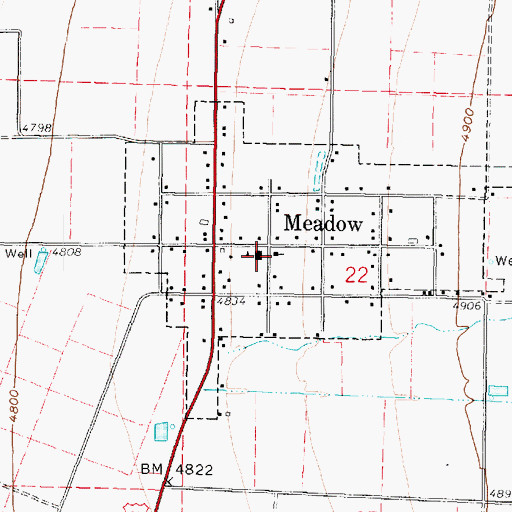 Topographic Map of The Church of Jesus Christ of Latter Day Saints, UT