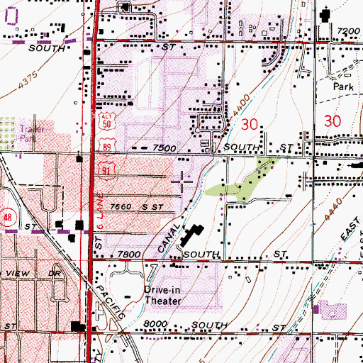 Topographic Map of The Church of Jesus Christ of Latter Day Saints, UT