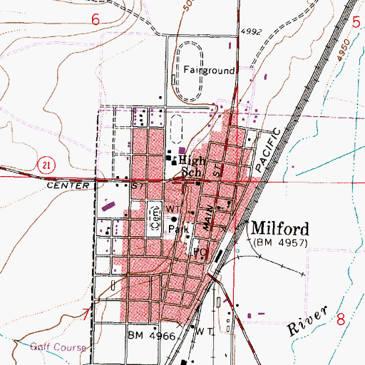 Topographic Map of The Church of Jesus Christ of Latter Day Saints, UT