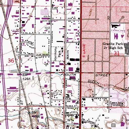 Topographic Map of The Church of Jesus Christ of Latter Day Saints, UT