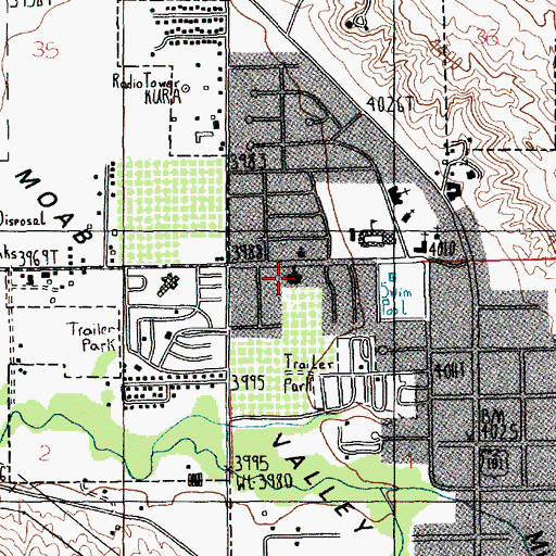 Topographic Map of The Church of Jesus Christ of Latter Day Saints, UT