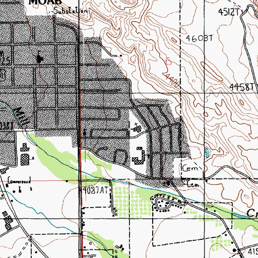 Topographic Map of The Church of Jesus Christ of Latter Day Saints, UT