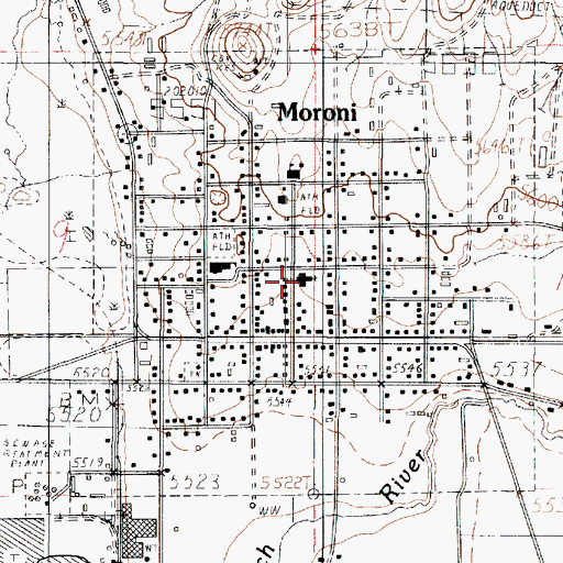 Topographic Map of The Church of Jesus Christ of Latter Day Saints, UT