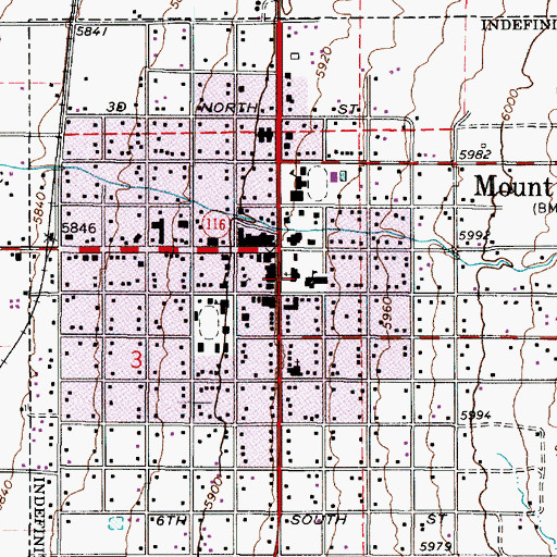 Topographic Map of The Church of Jesus Christ of Latter Day Saints, UT