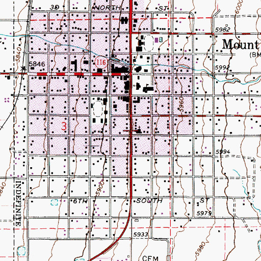 Topographic Map of The Church of Jesus Christ of Latter Day Saints, UT