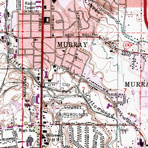 Topographic Map of The Church of Jesus Christ of Latter Day Saints, UT