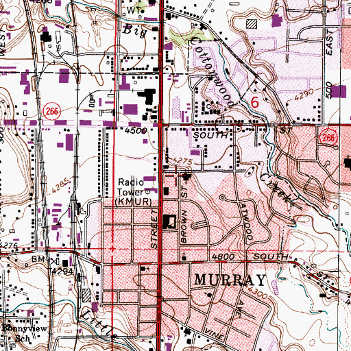 Topographic Map of The Church of Jesus Christ of Latter Day Saints, UT