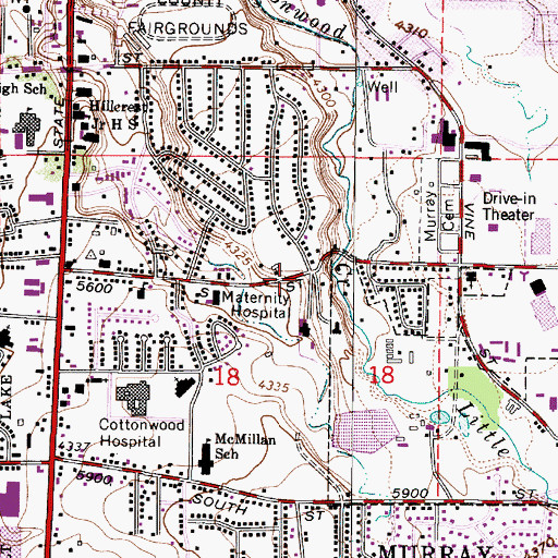 Topographic Map of The Church of Jesus Christ of Latter Day Saints, UT