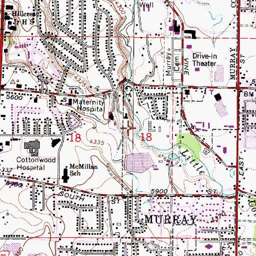 Topographic Map of The Church of Jesus Christ of Latter Day Saints, UT