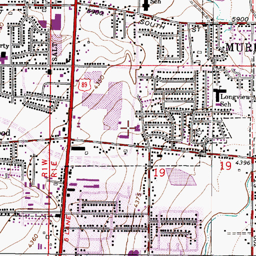 Topographic Map of The Church of Jesus Christ of Latter Day Saints, UT
