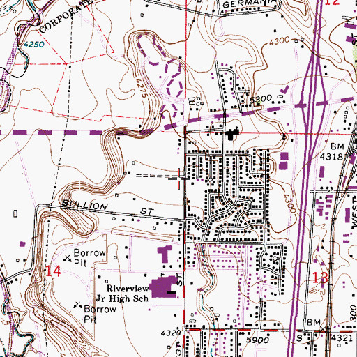 Topographic Map of The Church of Jesus Christ of Latter Day Saints, UT