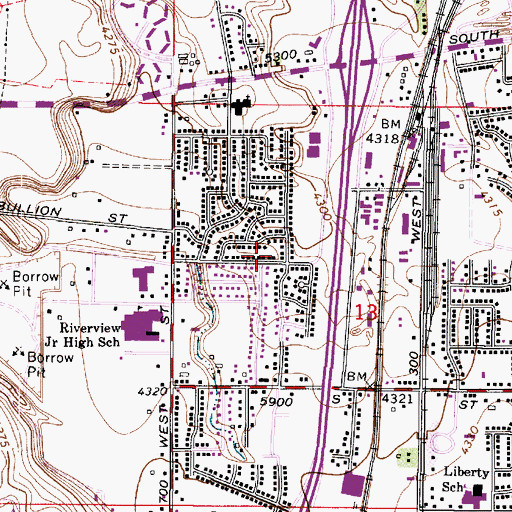 Topographic Map of The Church of Jesus Christ of Latter Day Saints, UT