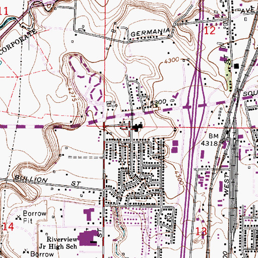 Topographic Map of The Church of Jesus Christ of Latter Day Saints, UT