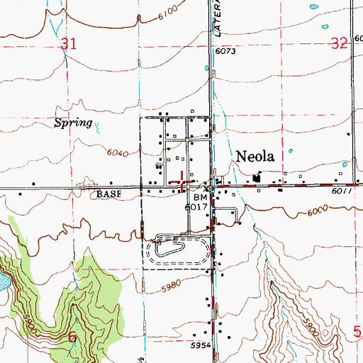 Topographic Map of The Church of Jesus Christ of Latter Day Saints, UT