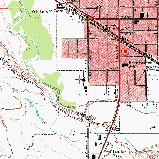 Topographic Map of The Church of Jesus Christ of Latter Day Saints, UT