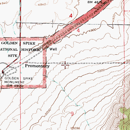 Topographic Map of The Church of Jesus Christ of Latter Day Saints, UT