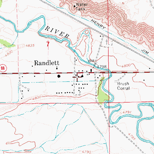 Topographic Map of The Church of Jesus Christ of Latter Day Saints, UT