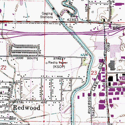 Topographic Map of The Church of Jesus Christ of Latter Day Saints, UT